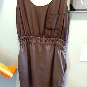 J Crew Black Tank Dress with front and side pockets